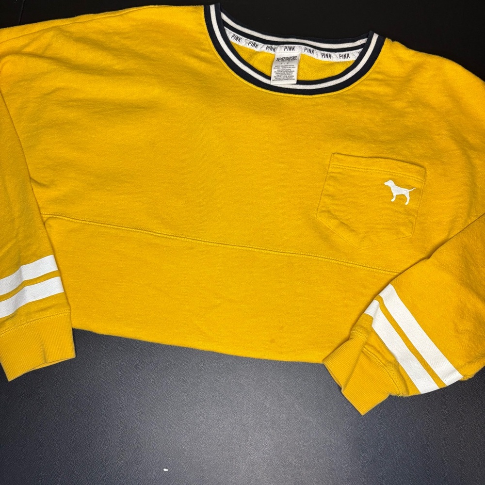 VS PINK Yellow Crewneck